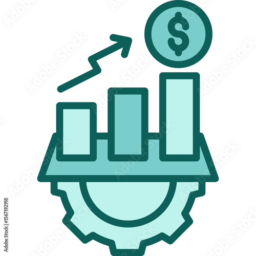 Market Trend solid icon