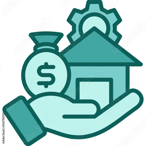 Asset solid icon