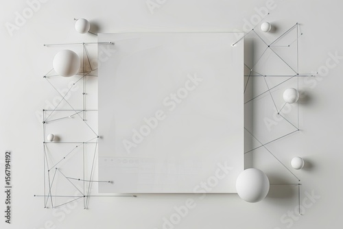 Clear Pixel Image of Paper Mockup with Internet of Things Concept