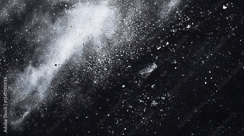 Obraz premium water drops on black background