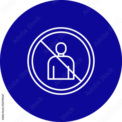 Blaklist  Vector Line Pink Circle Icon Design