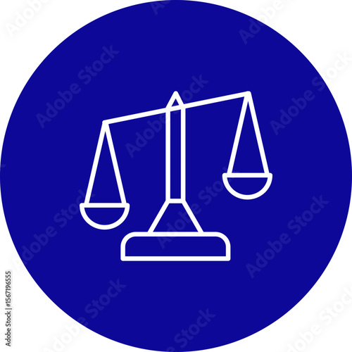 Unfair  Vector Line Pink Circle Icon Design