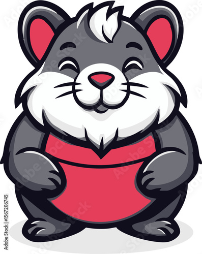 full-shot of a Chinchilla icon The background
