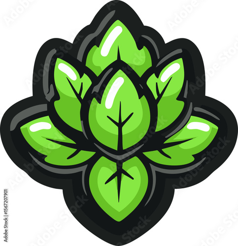 full-shot of a Thicket icon The background col
