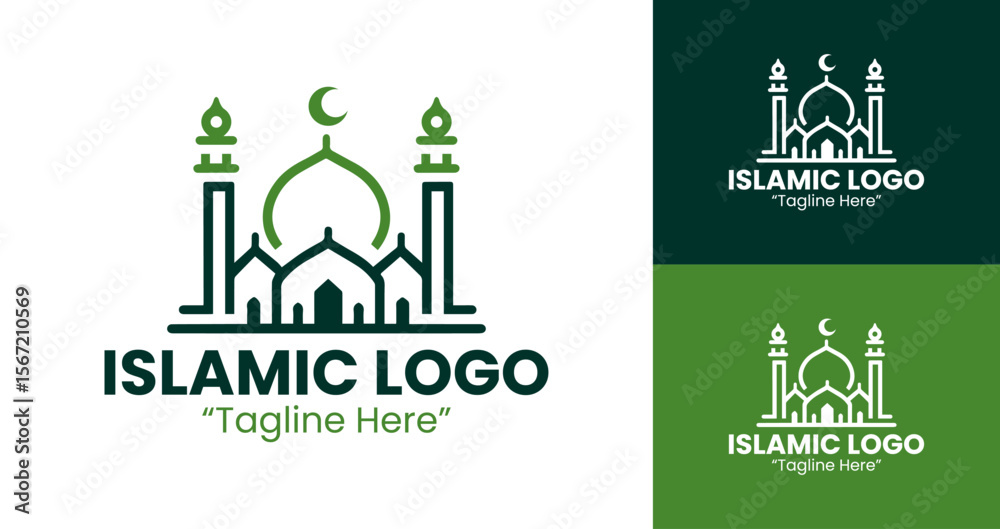 Modern Minimalist Mosque and Crescent Logo for Islamic Event Branding and Identity
Modern Minimalist Mosque and Crescent Logo for Islamic Event Branding and Identity