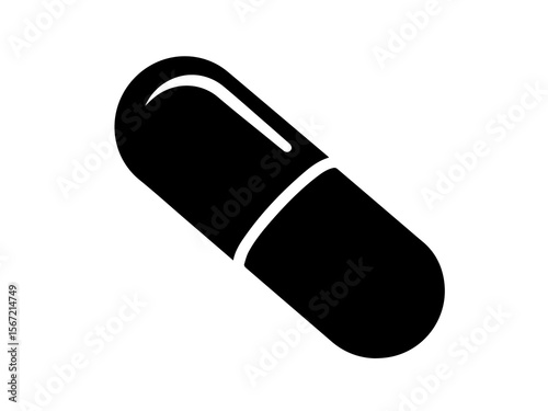 pill capsule isolated on white background
