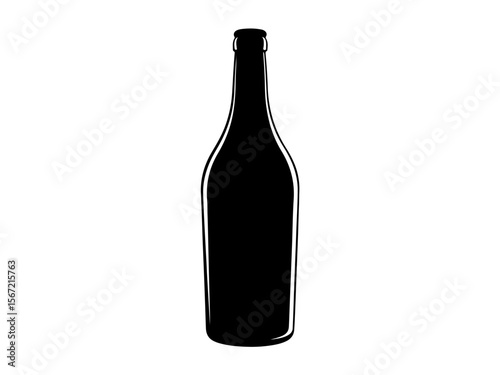 wine bottle vector illustration