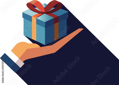 hand holding a gift
