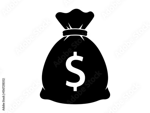 bag with money dollar sign