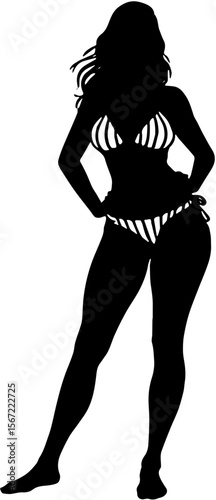vector illustration of a woman sexy