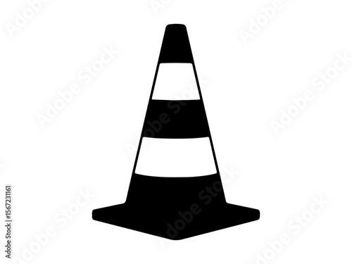 traffic cone isolated on white background