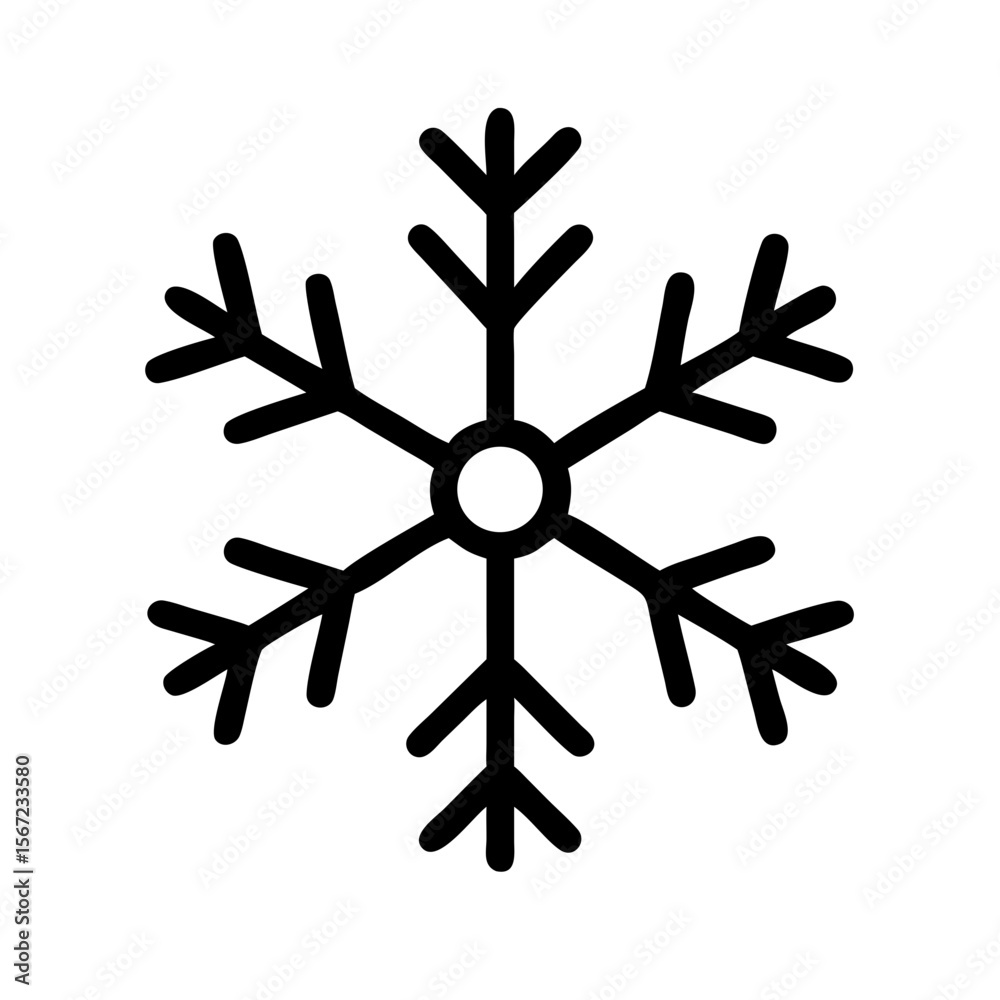Fototapeta premium Halloween snowflakes icon