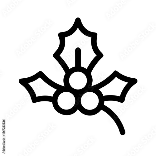 Halloween mistletoe icon