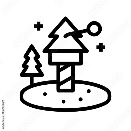 Halloween north pole icon