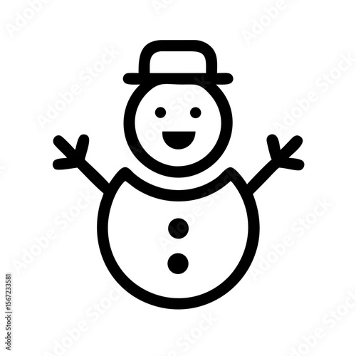 Halloween snowman icon