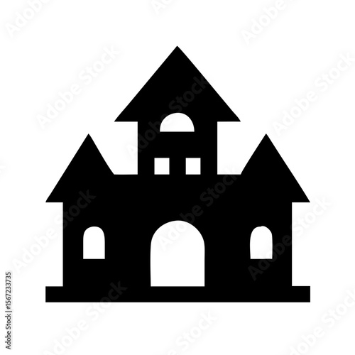 Halloween haunted house con