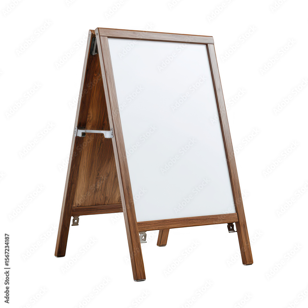 custom made wallpaper toronto digitalWooden a frame signboard with blank white display isolated on transparent background