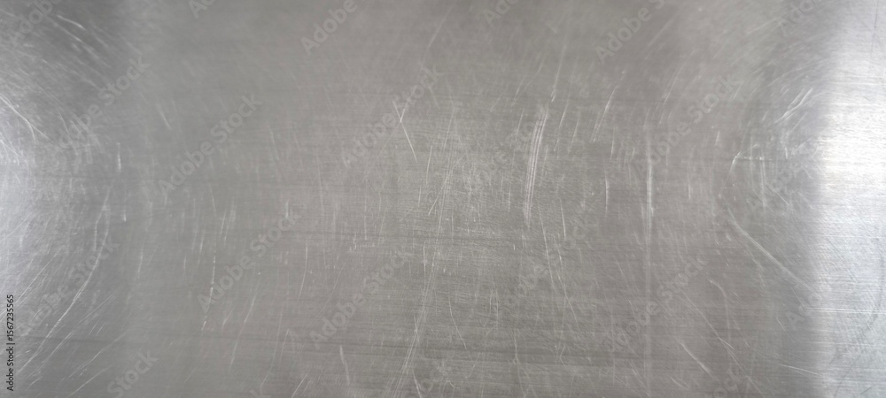 Fototapeta premium Scratches on stainless steel surface