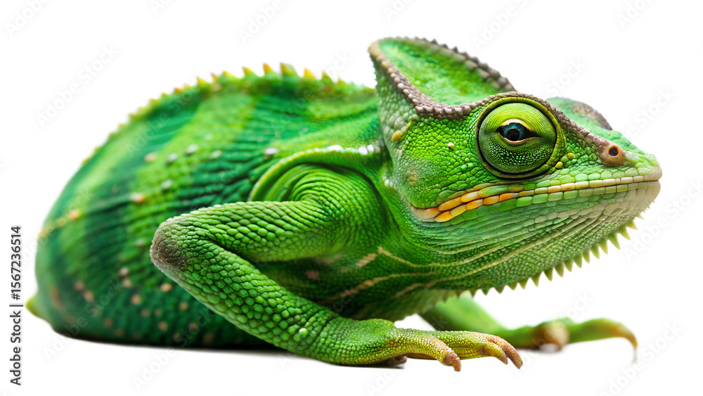 Obraz premium chameleon on a white background