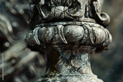 Vibrant Image of CloseUp of Judges Gavel or Auction Hammer Made of Stone