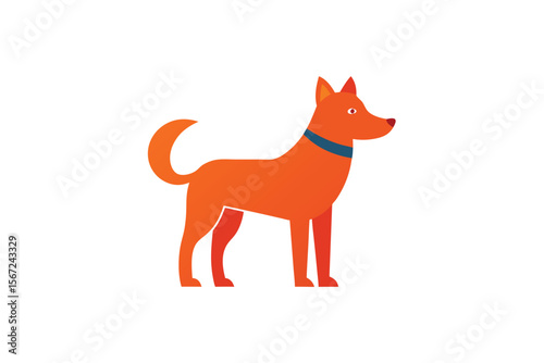 Emotional support animal cozy theme vector art illustration