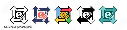 Market Share multiple icon