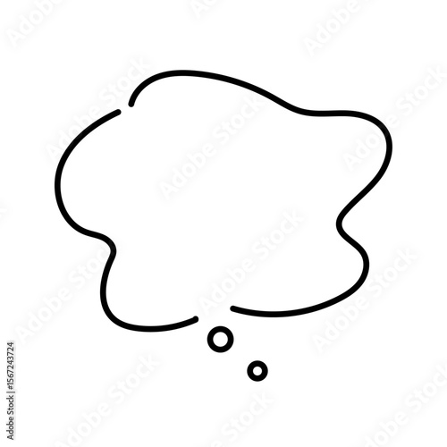 ふにゃふにゃの吹き出しイラスト