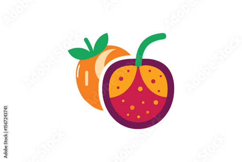 vector illustration of a tomato