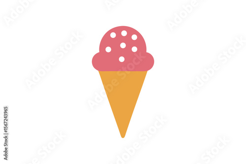 ice cream isolated on white