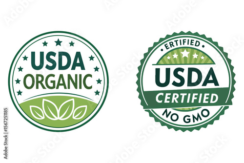 USDA Organic Seal of Approval: A symbol of trust and quality, showcasing a pair of official USDA Organic seals. These emblems represent a commitment to natural, sustainable.