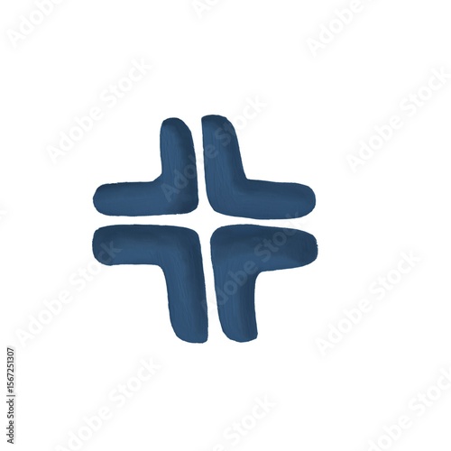 Cute blue element