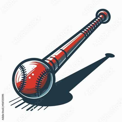 baseball bat vector illustration