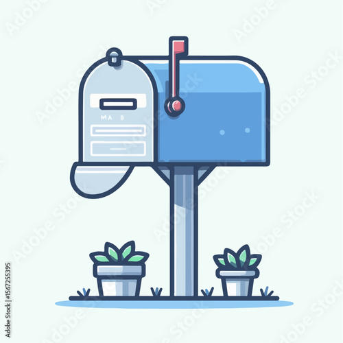 mailbox vector illustration