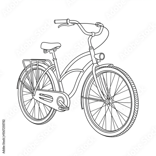 vintage bicycle vector illustration