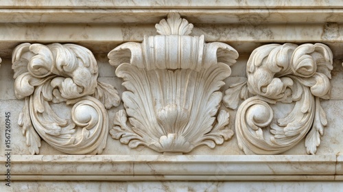 Intricate Marble Architectural Detail.