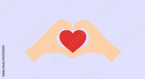Celebrating World Emoji Day Hands Forming a Heart Emoji, a Symbol of Love and Connection Around the World