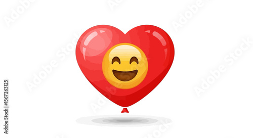 Celebrate World Emoji Day with this Happy Heart Balloon Emoji! A joyful design perfect for expressing love and happiness around the world.
