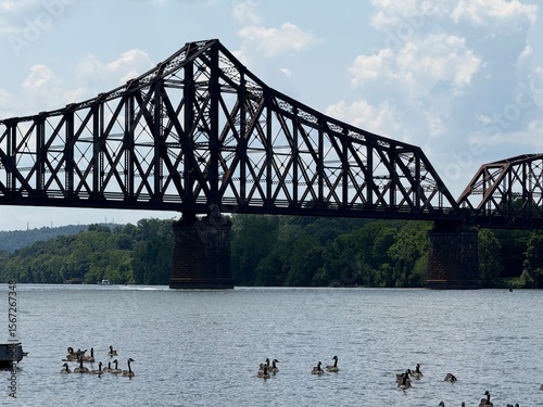 monaca pennsylvania , bridge, sydney, river, water, australia, architecture, city, harbour, sky, travel, landmark, harbor, steel, cityscape, sea, transportation, train, sunset, urban, structure, railw