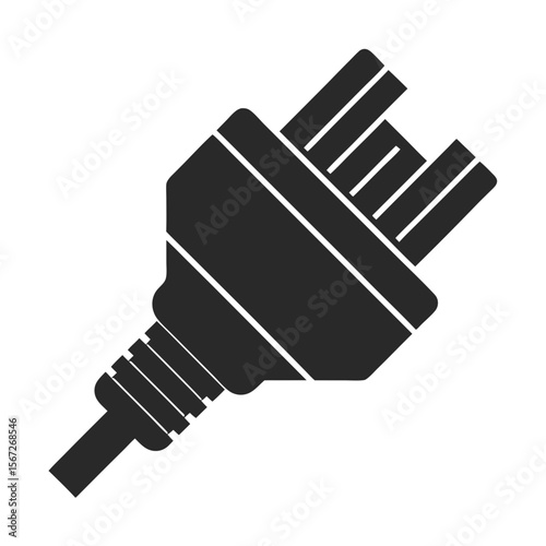 Plug silhouette vector illustration