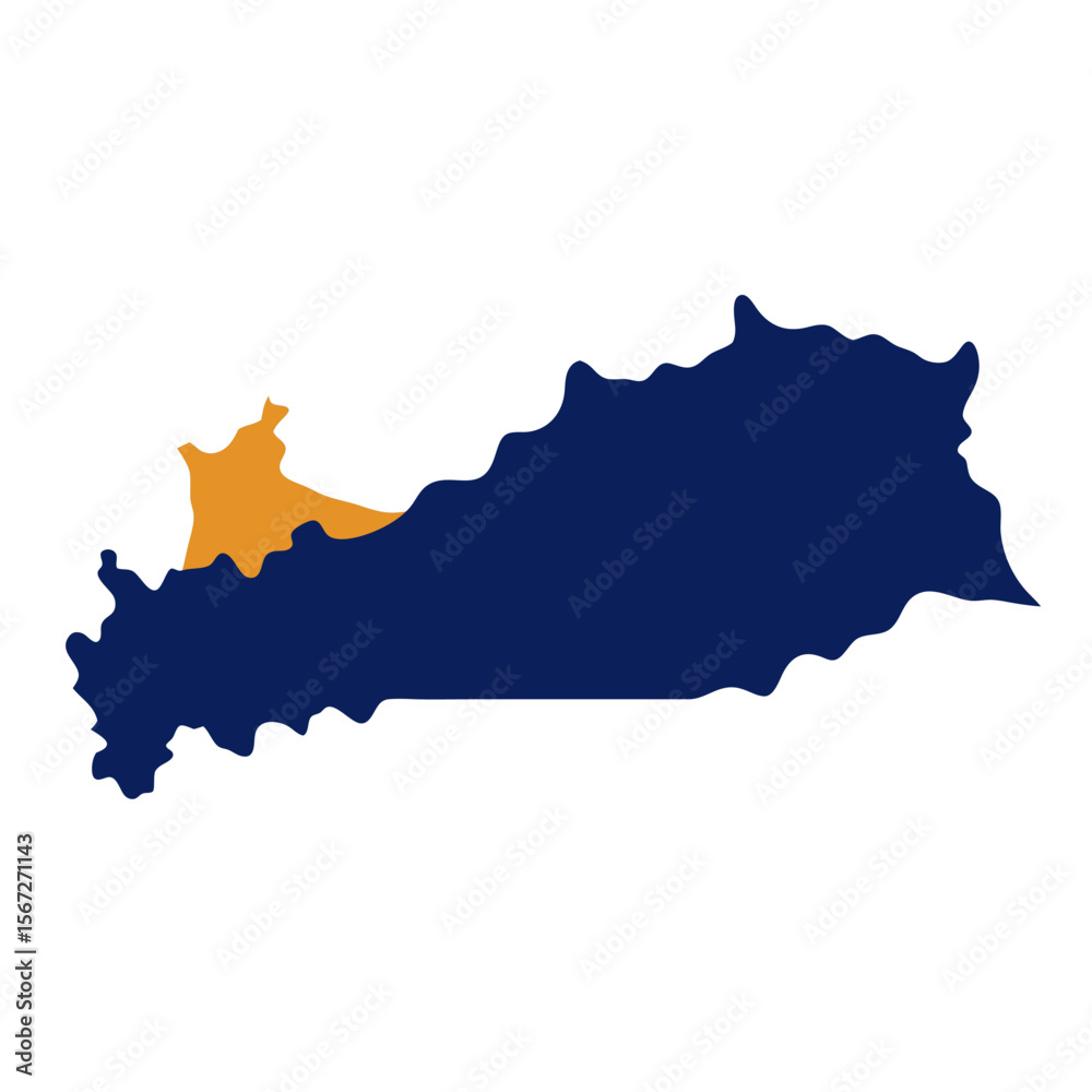 Obraz premium map of poland with flag