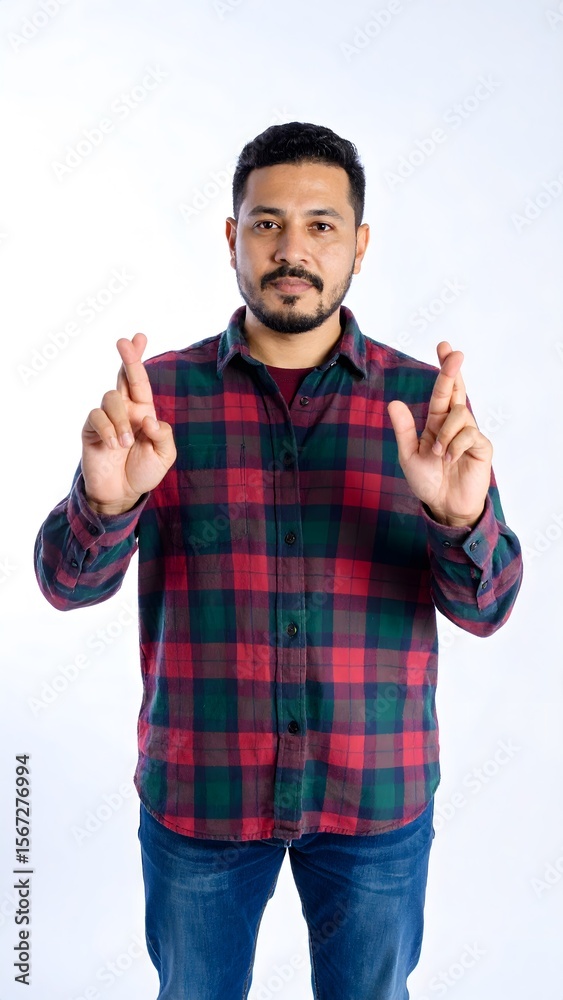Fototapeta premium Connecting Dots Hand Gesture