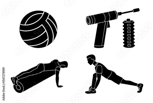physical-therapy-tools---black-icons-
