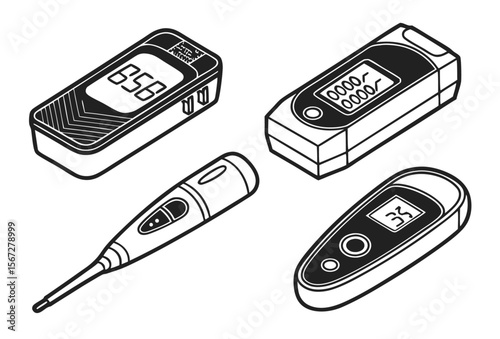 remote-healthcare-devices---black-icons-