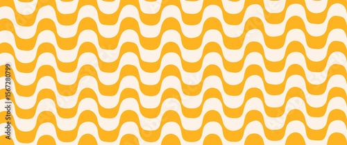 Summer party poster set, geometric memphis style. Hello summer  banner, cards, flayer with hand lettering Deformed fluid uneven organic seamless lines vector funky groovy maze backgrounds