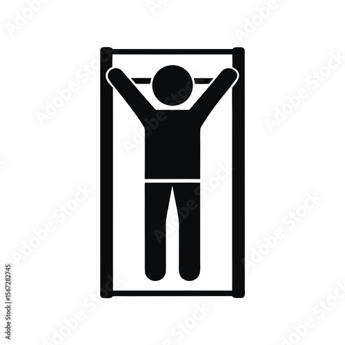 Sunbathing silhouette vector illustration