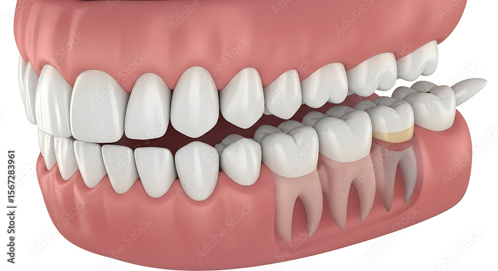 Obraz premium Understanding Impacted Wisdom Teeth and Their Dental Implications