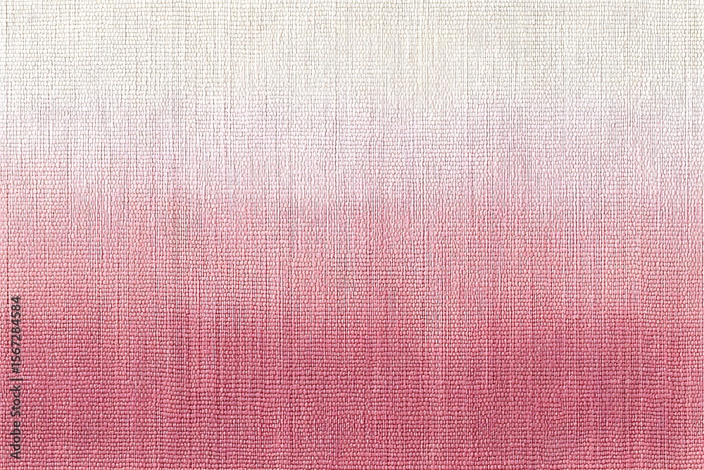 Fototapeta premium A seamless blend of pink and white hues, showcasing an ombre gradient effect, a classic textile design, in an elegant and clean aesthetic.