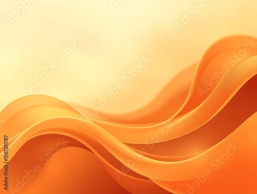 Subtle orange gradient waves of fluidity for modern digital backdrop
