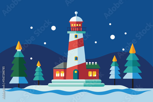 lighthouse on the sea