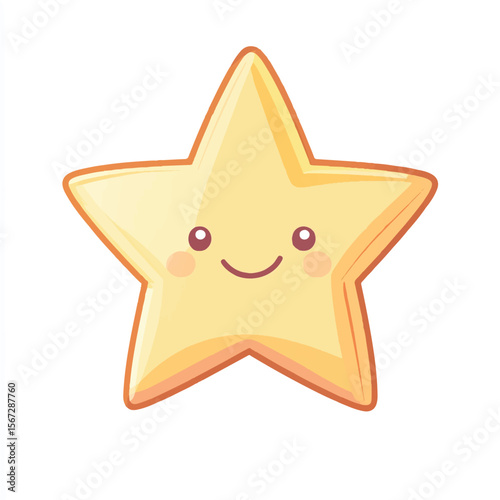 a cute of a five pointed star